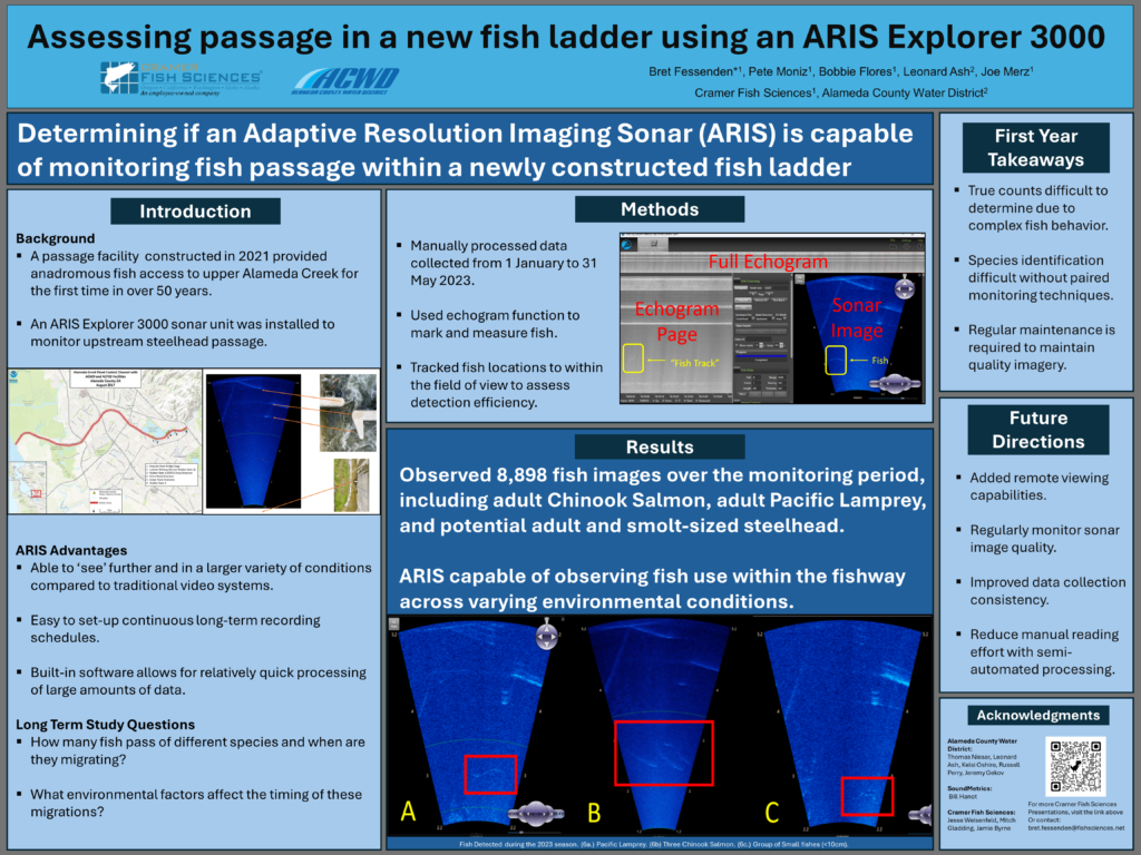 Assessing passage in a new fish ladder using an ARIS Explorer 3000